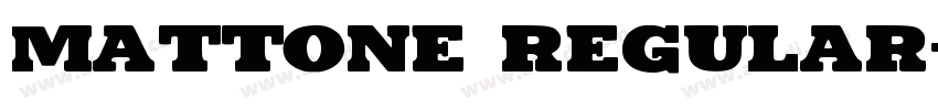 Mattone Regular字体转换